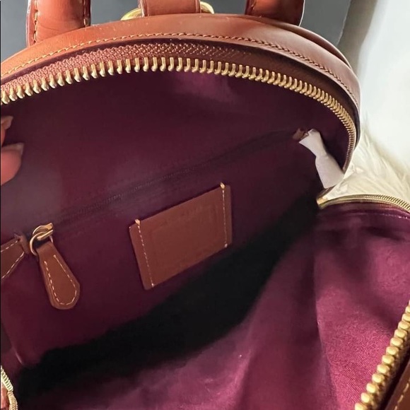 💰SOLD - 1029 - Coach Carrie Backpack 23 in Signature Canvas - Picture 8 of 12